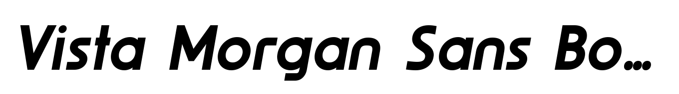Vista Morgan Sans Bold Italic